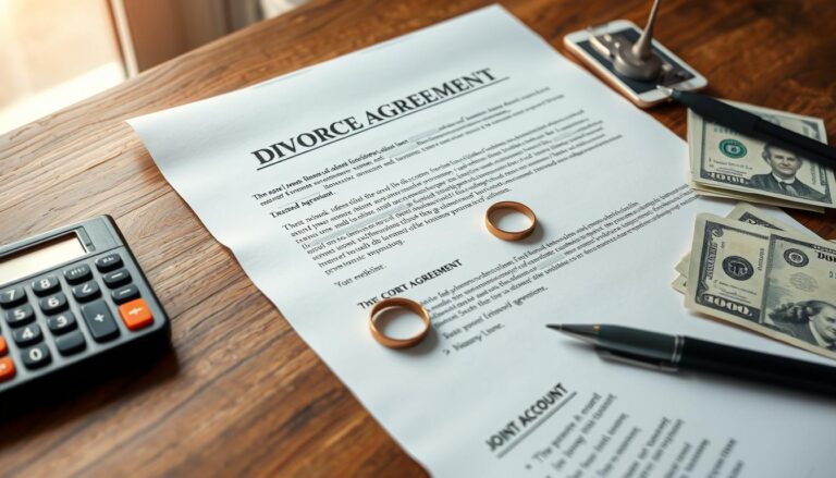 divorce agreement to split joint account​